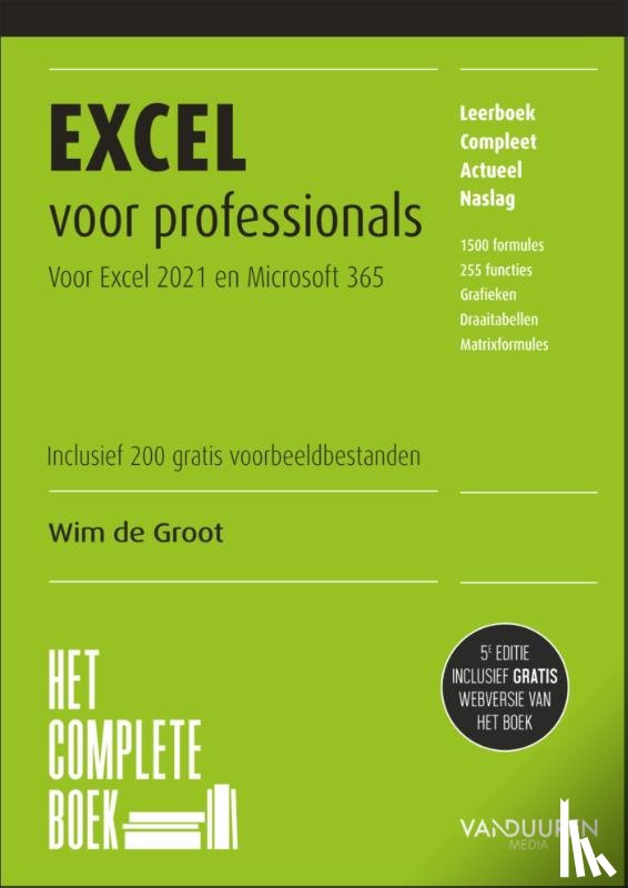 Groot, Wim de - Excel voor professionals