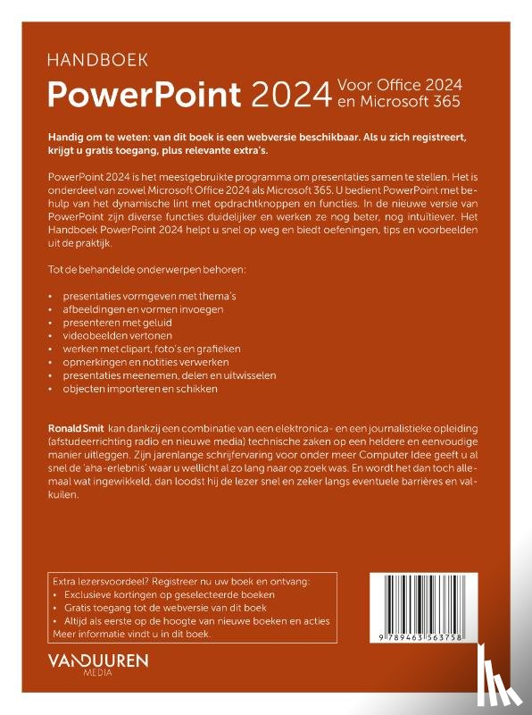 Smit, Ronald - Handboek PowerPoint 2024