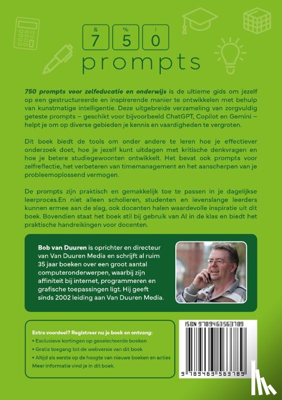Duuren, Bob van - 750 prompts voor zelfeducatie en onderwijs