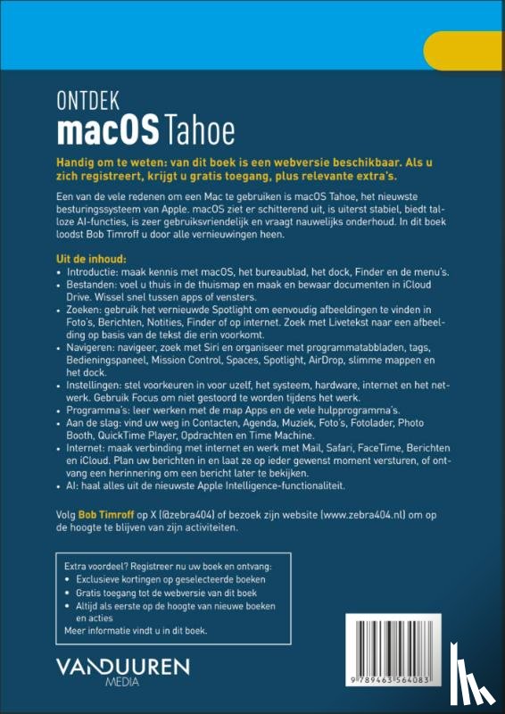 Timroff, Bob - Ontdek macOS Tahoe