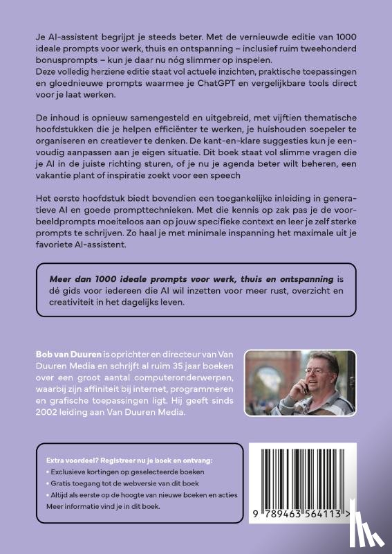 Duuren, Bob van - Meer dan 1000 ideale prompts voor werk, thuis en ontspanning 2e
