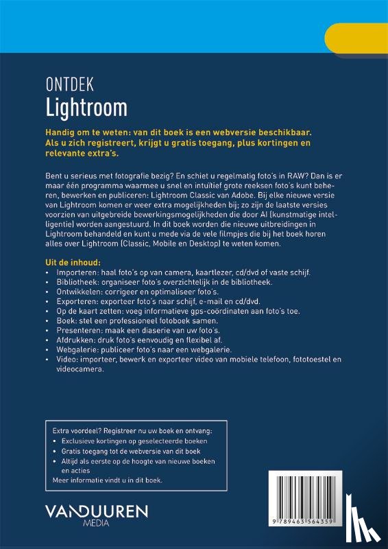 Dhaeze, Pieter, Frederiks, Hans - Ontdek Lightroom, 5e editie