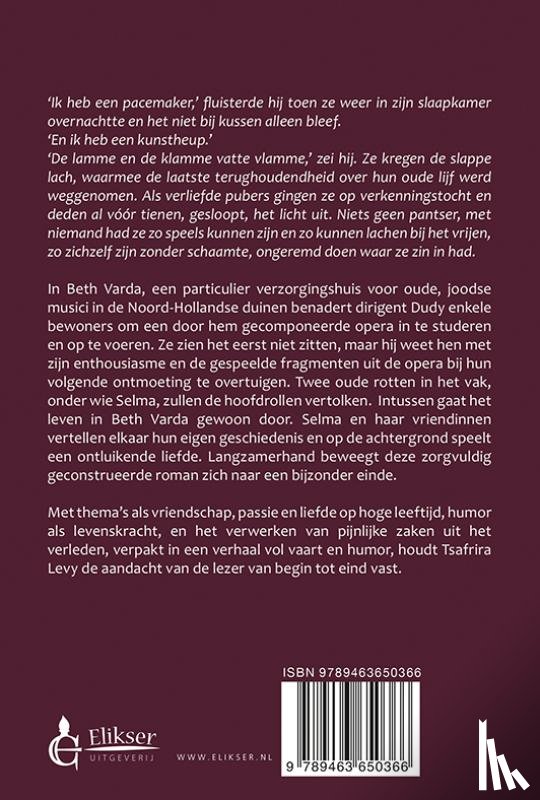 Levy, Tsafrira - De laatste opera in Beth Varda