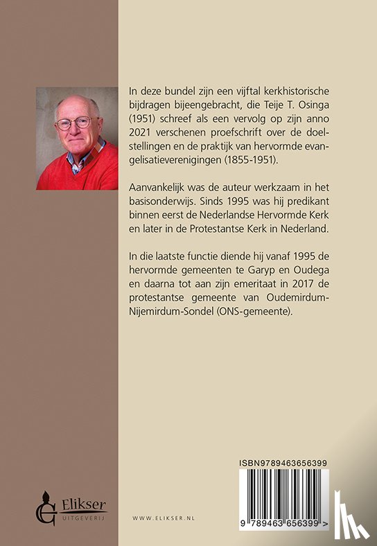 Osinga, Teije T. - vijf kerkhistorische bijdragen