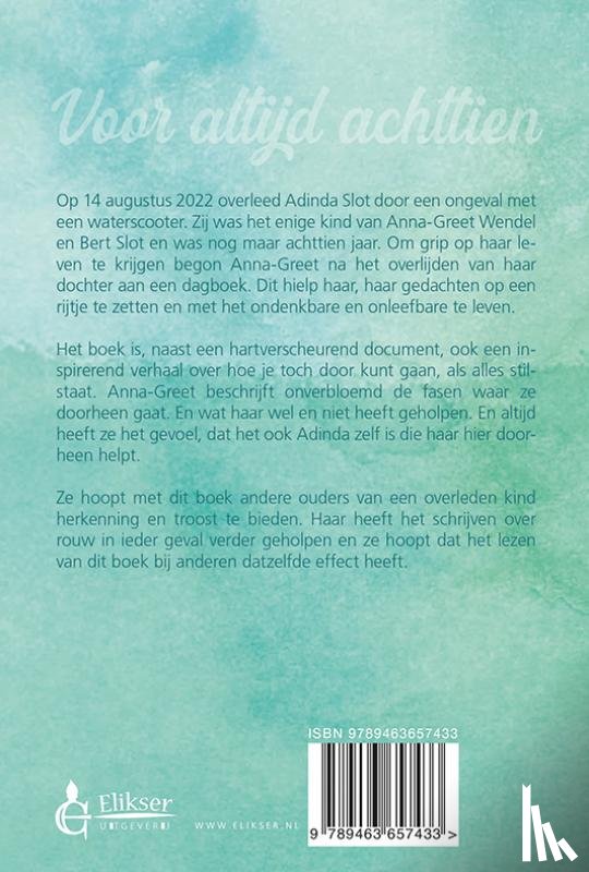 Wendel, Anna-Greet - Voor altijd achttien
