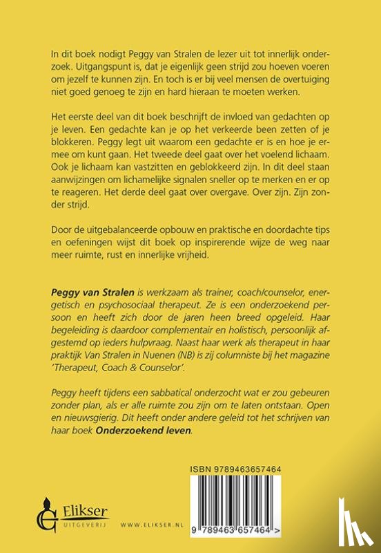 Stralen, Peggy van - Onderzoekend leven