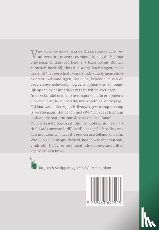 Kierkegaard, Soren - Onveranderlijk geliefd
