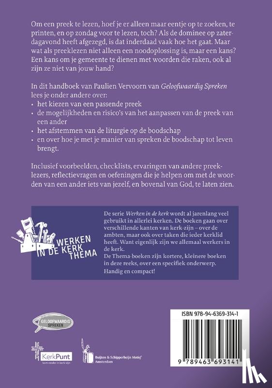 Vervoorn, Paulien - Handboek preeklezers