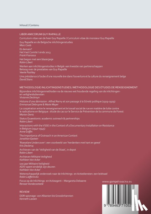  - Methodologie inlichtingenstudies