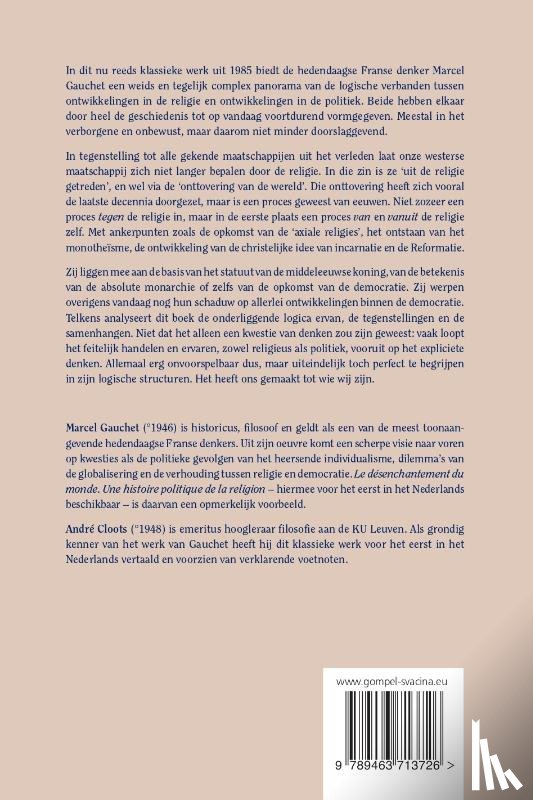 Gauchet, Marcel - De onttovering van de wereld