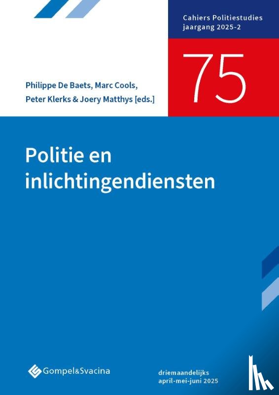  - Politie en inlichtingendiensten