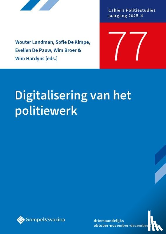  - Digitalisering van het politiewerk