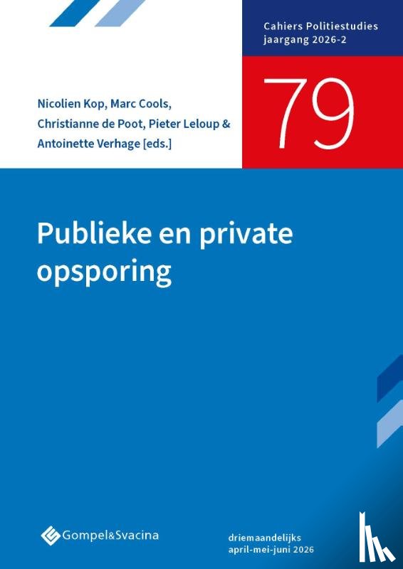  - Publieke en private opsporing