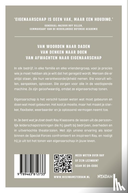Klaassens, Ray - Je bent wat je doet
