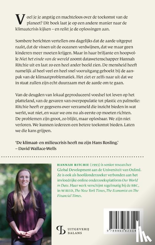Ritchie, Hannah - Niet het einde van de wereld