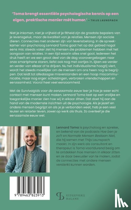 Toma, Lennard - Survivalgids voor de eenzaamste eeuw