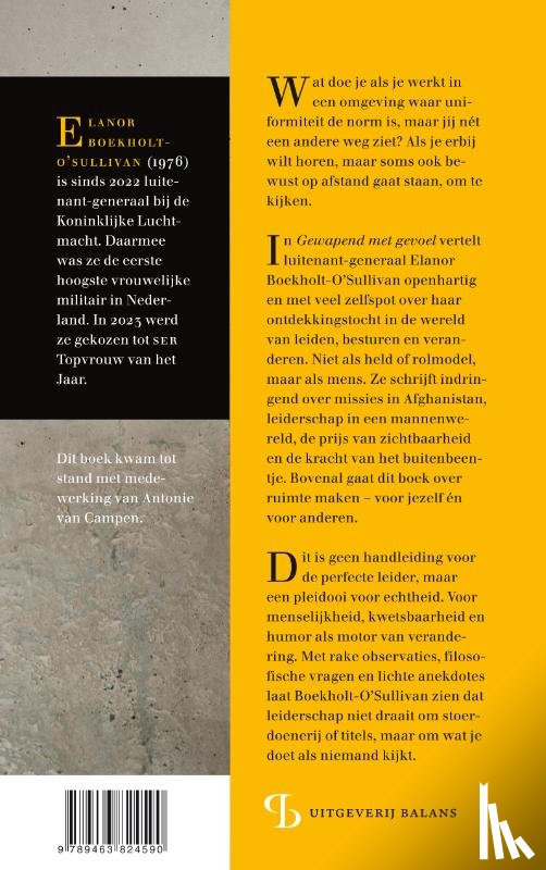 Boekholt-O'Sullivan, Elanor - Gewapend met gevoel