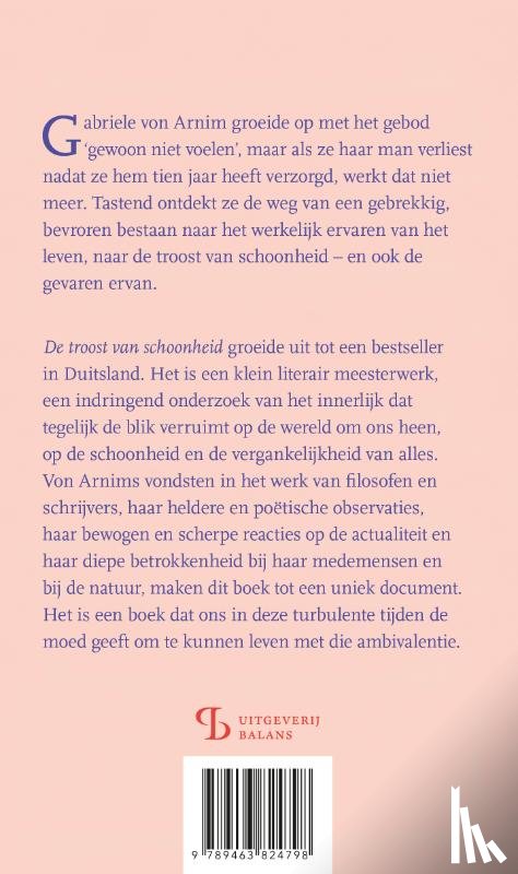 Arnim, Gabriele von - De troost van schoonheid