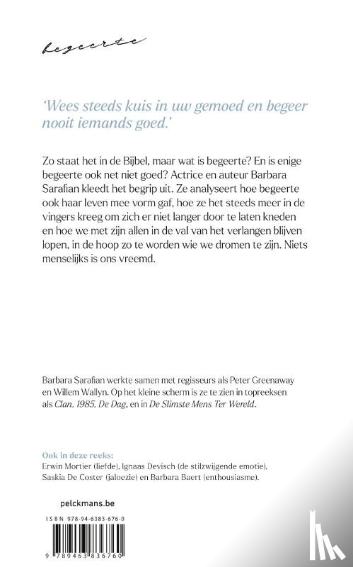 Sarafian, Barbara - Een kleine filosofie van grote emoties: Begeerte