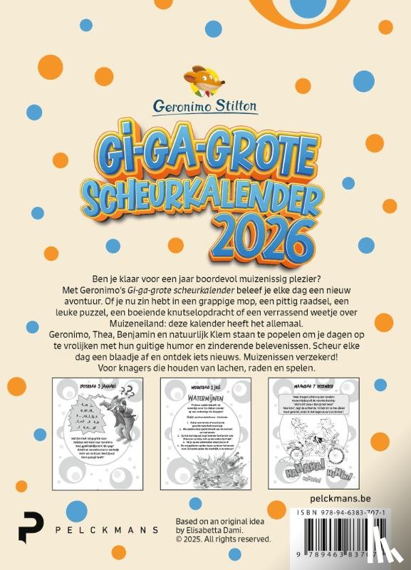 Stilton, Geronimo - Gi-ga-grote scheurkalender 2026