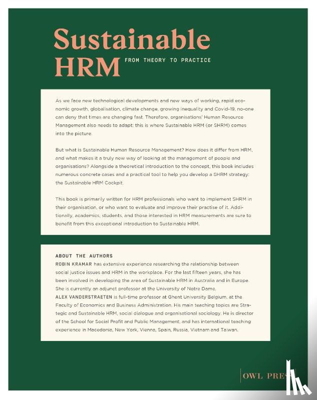 Vanderstraeten, Alex, Kramar, Robin - Sustainable HRM