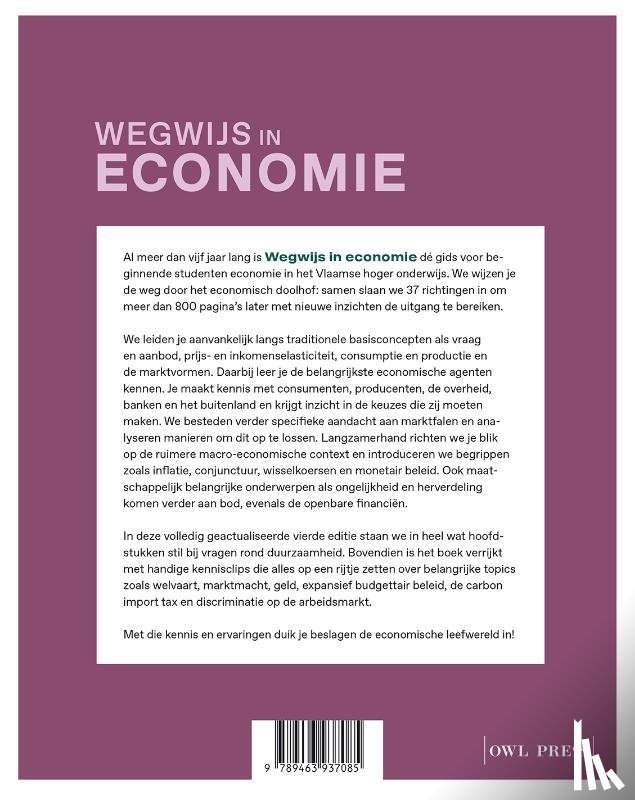 Schoors, Koen, Albrecht, Johan, Baert, Stijn, Defloor, Bart, Goeminne, Stijn, Merlevede, Bruno - Wegwijs in economie