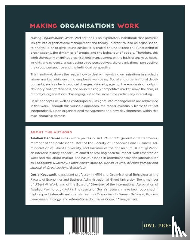 Decramer, Adelien, Kozusznik, Gosia - Making Organisations Work