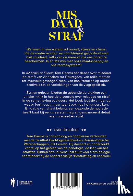 Daems, Tom - Misdaad en straf in onrustige tijden