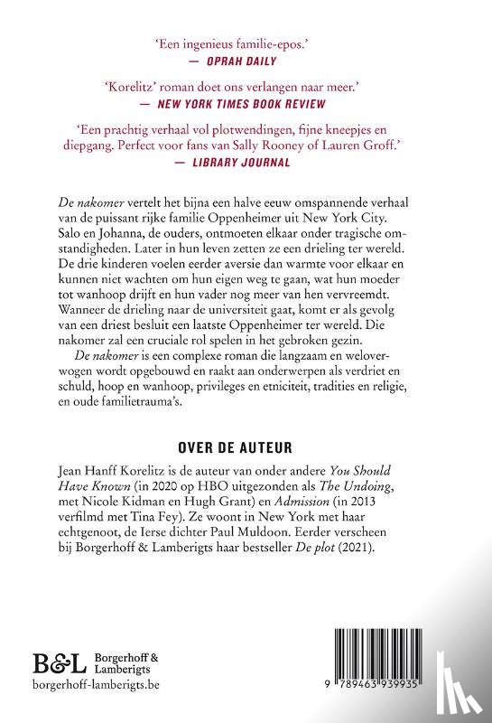 Hanff Korelitz, Jean - De nakomer