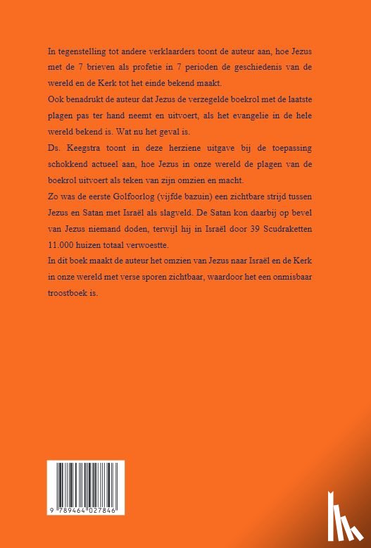 Keegstra, Ds. R.H. - Sporen van de wederkomst van Jezus Christus