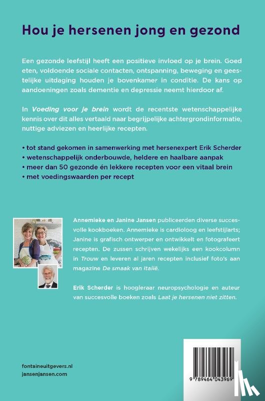 Jansen, Annemieke, Scherder, Erik, Jansen, Janine - Voeding voor je brein