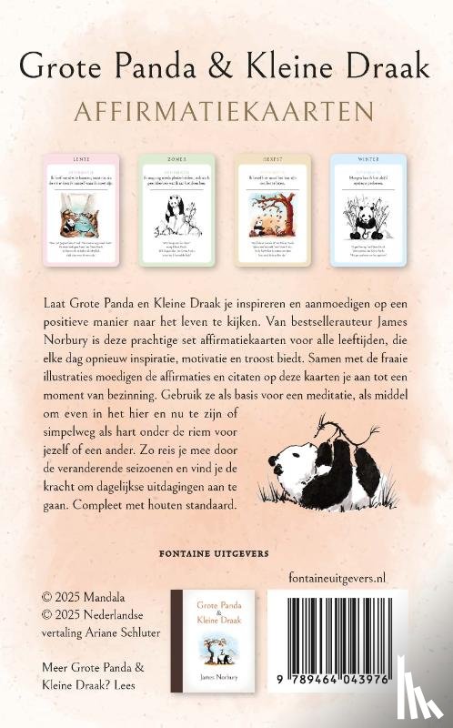 Norbury, James - Grote Panda & Kleine Draak - affirmatiekaarten