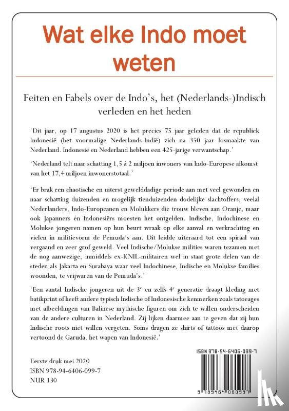 Zijlstra, Raymond - Wat elke Indo moet weten