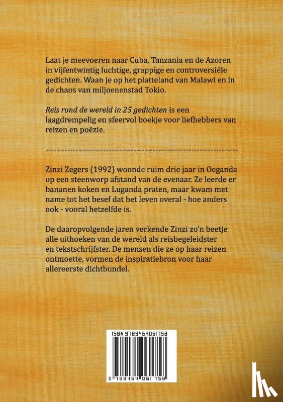 Zegers, Zinzi - Reis rond de wereld in 25 gedichten