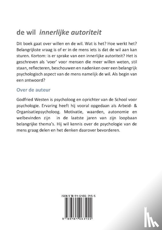 Westen, Drs. G.W. - De wil