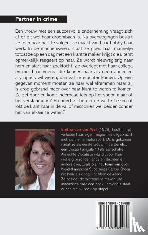 Wel, Enitha van der - Partner in crime - grootletterboek