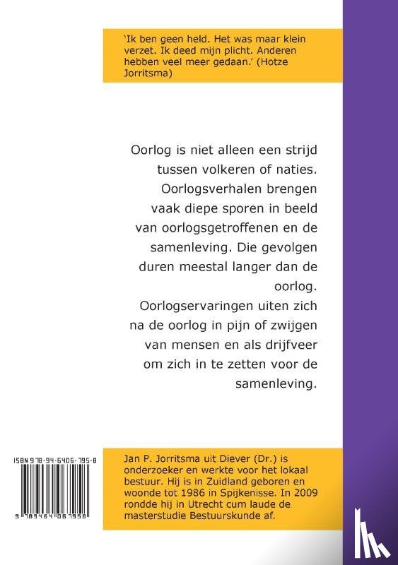 Jorritsma, Jan - Onder de pet van Hotze Jorritsma