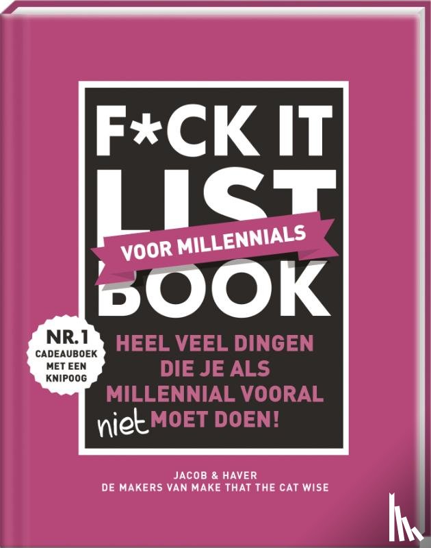 Jacob & Haver - F*ck it list book - Voor millennials
