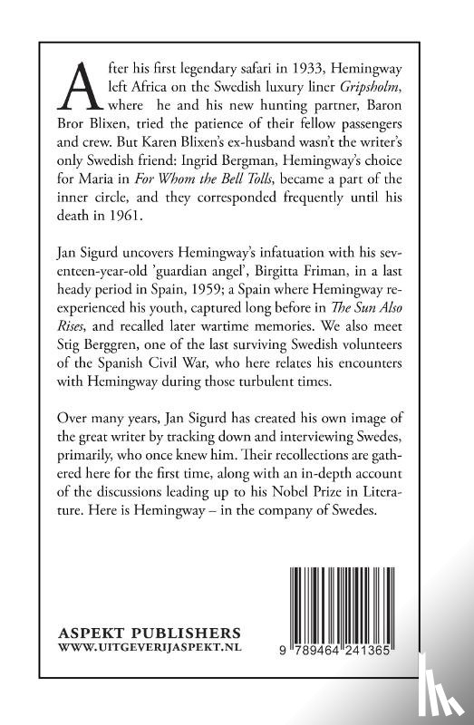 Sigurd, Jan - Hemingway's Last Flame