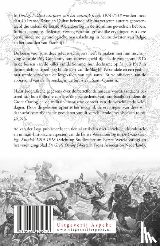 Logt, Ad van der - Oorlog. Soldaat-schrijvers aan het westelijk front 1914-1918