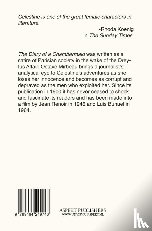 Mirbeau, Octave - The Diary of a Chambermaid