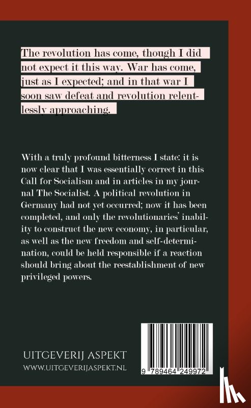 Landauer, Gustav - Call to Socialism