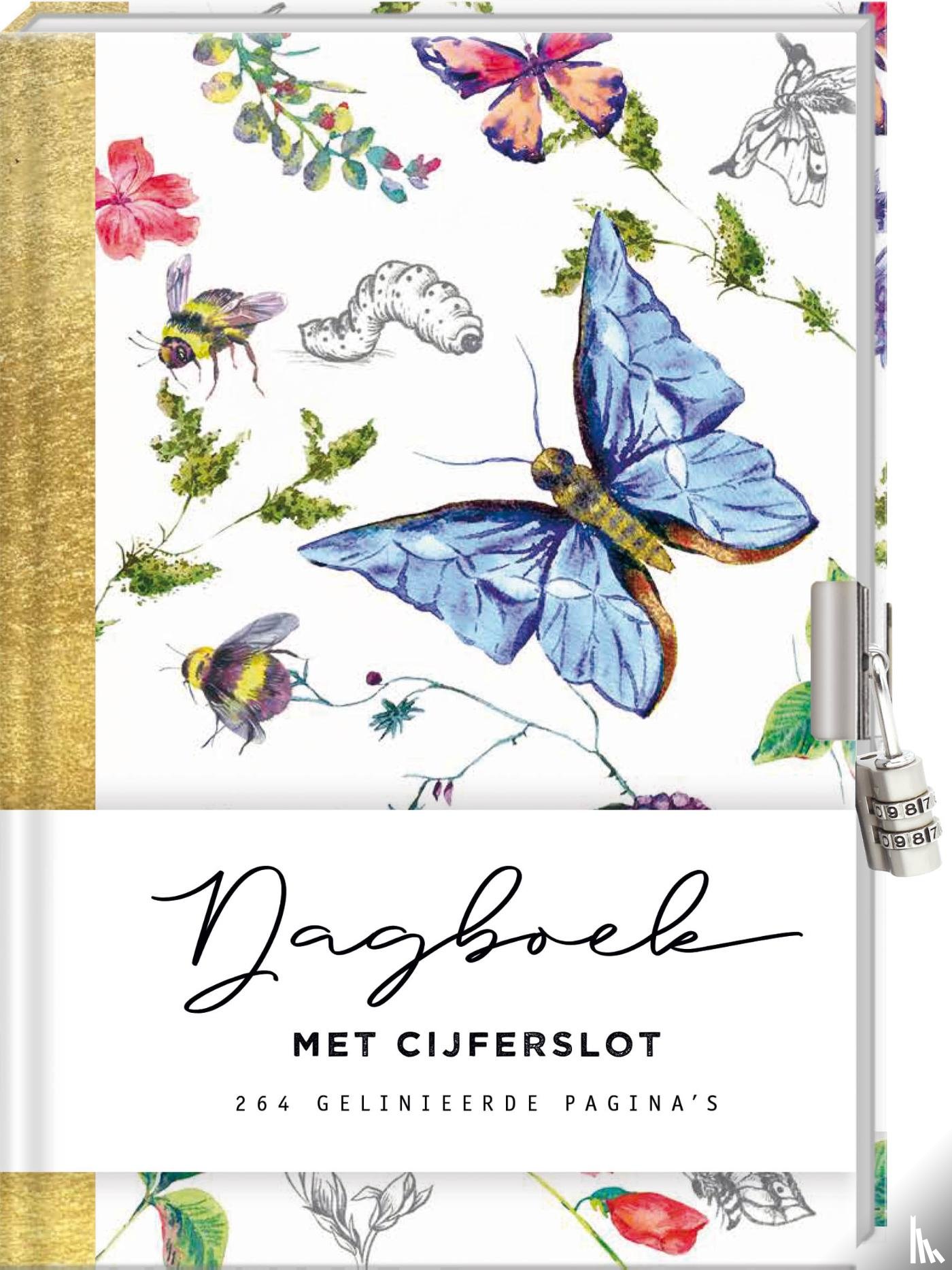 Interstat - Dagboek met cijferslot voor volwassenen - Botanical