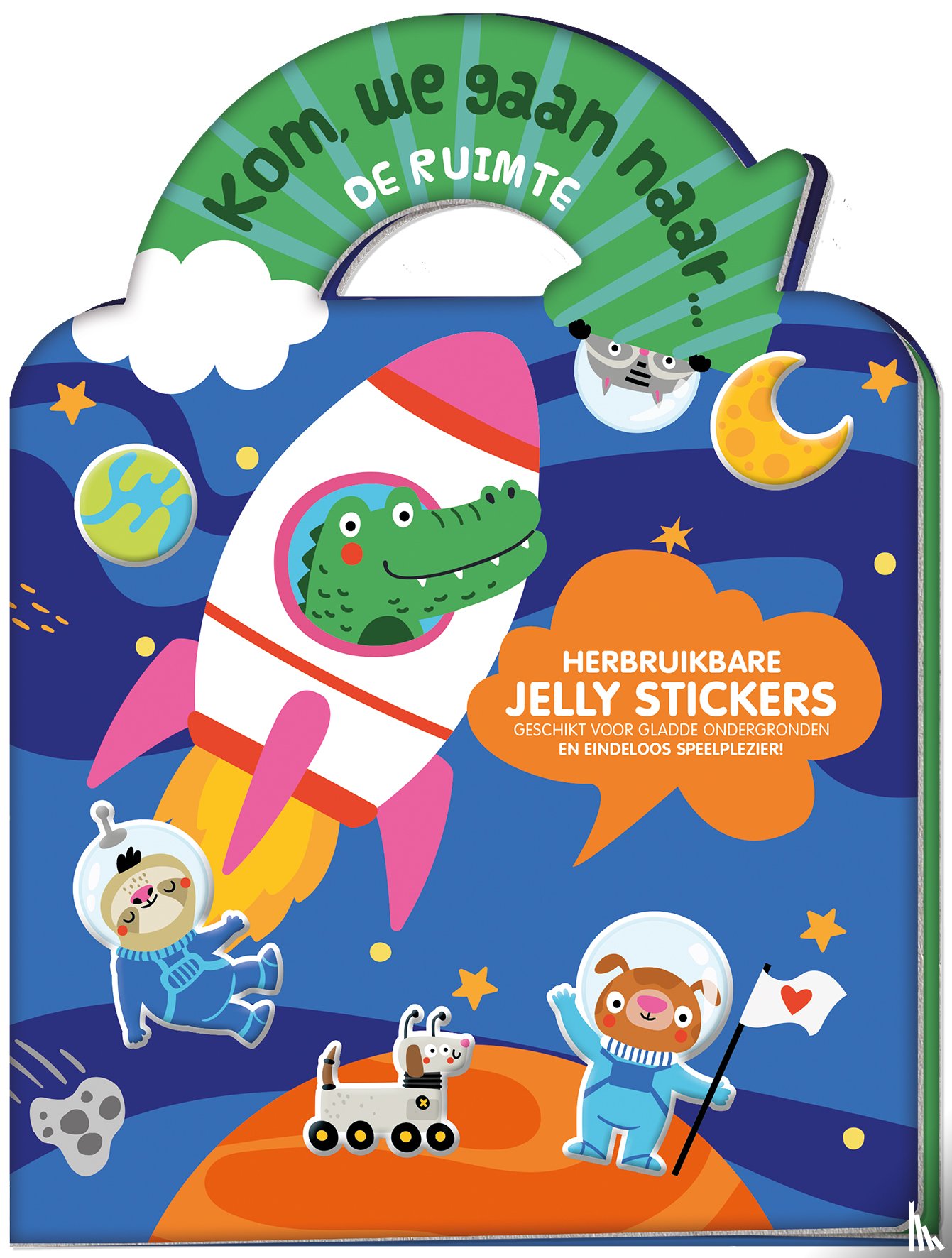 Interstat - Jelly stickerboek - Kom, we gaan naar... De ruimte