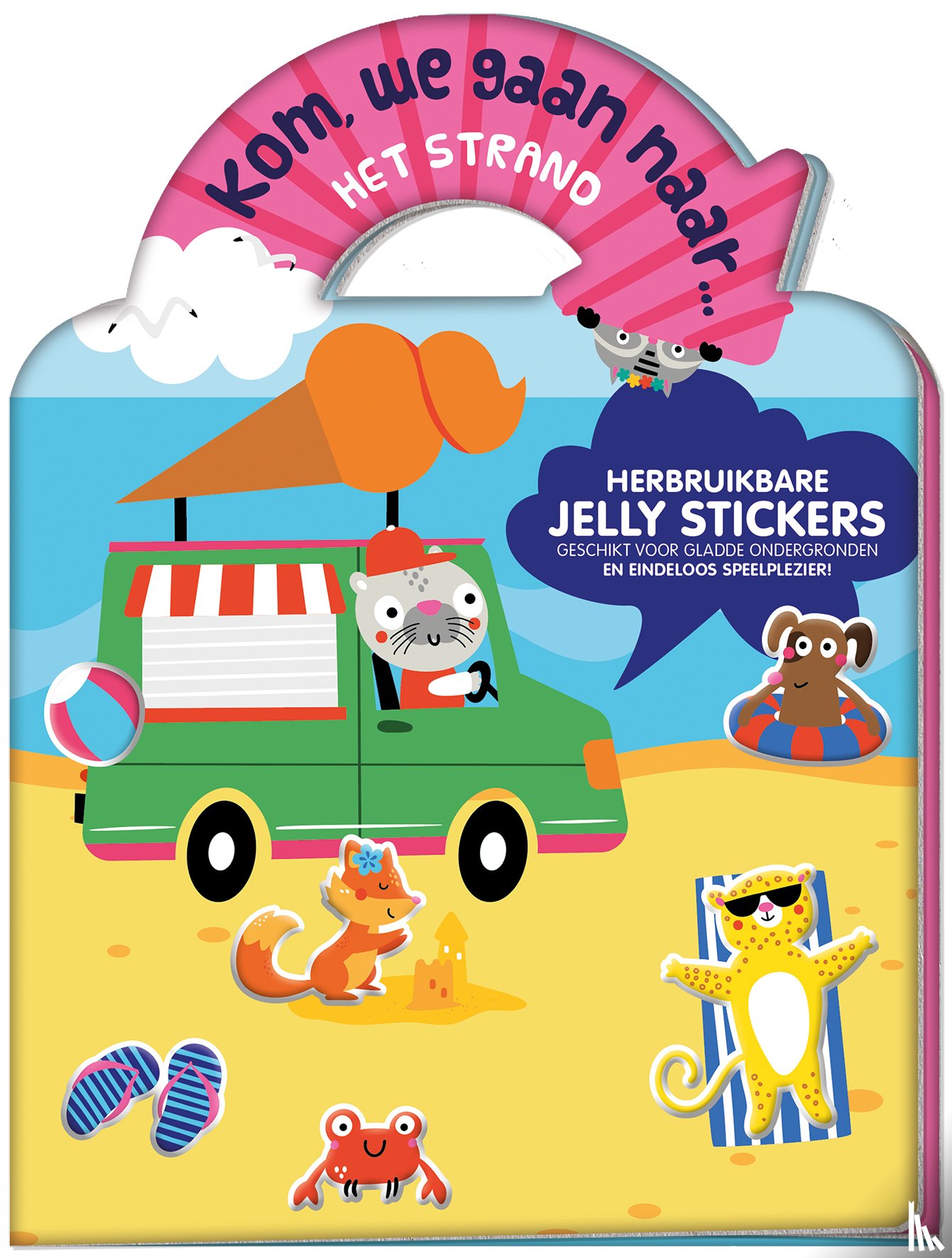 Interstat - Jelly stickerboek - Kom, we gaan naar... Het strand