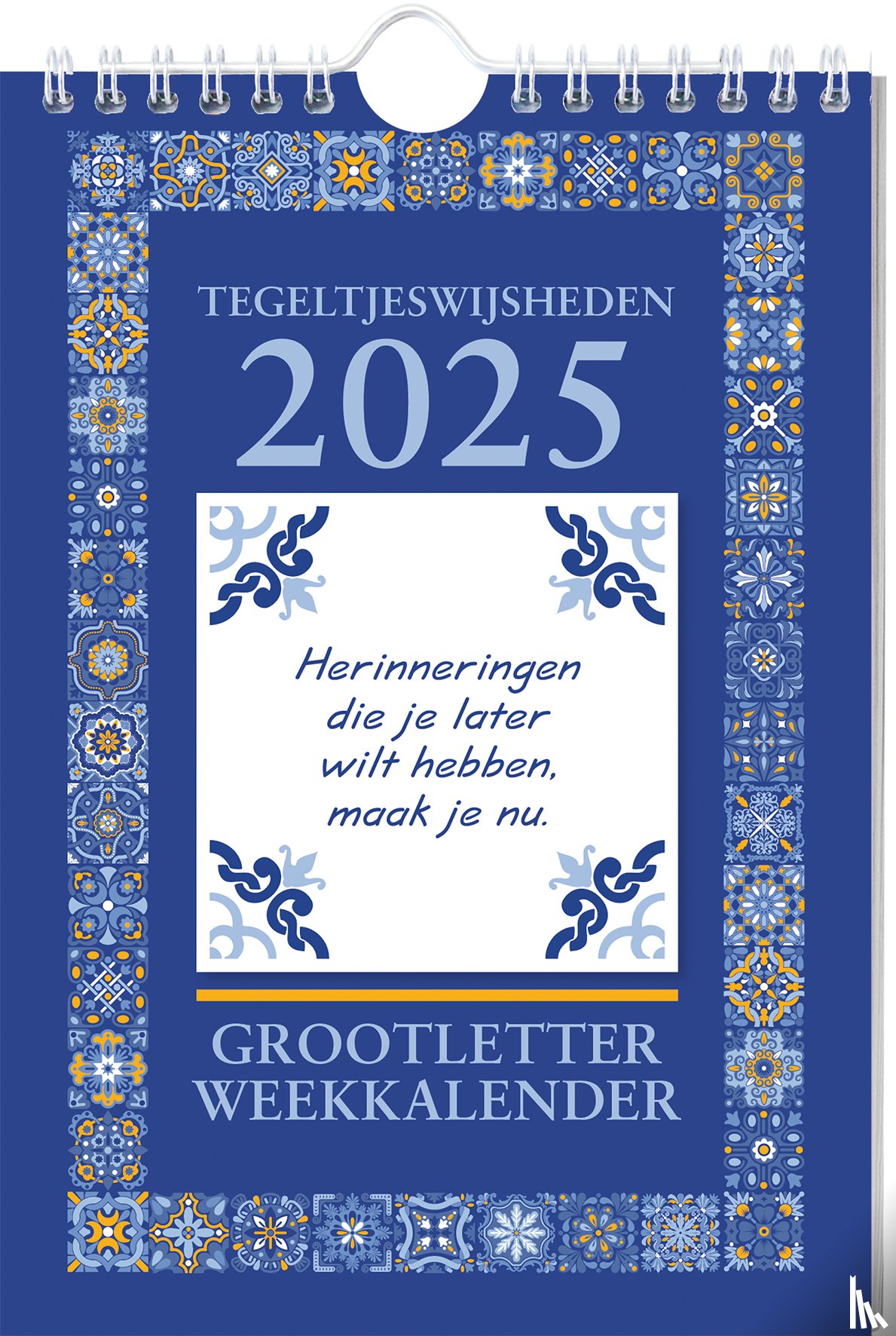 Interstat - Grootletter Tegeltjeswijsheden weekkalender - 2025