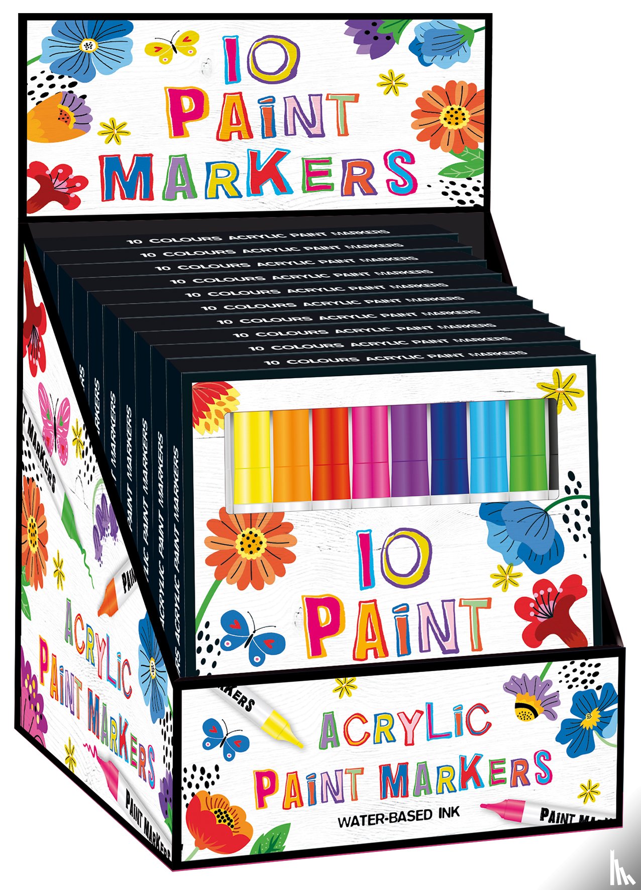 Interstat - Display 10 x 10 Paint Markers Box