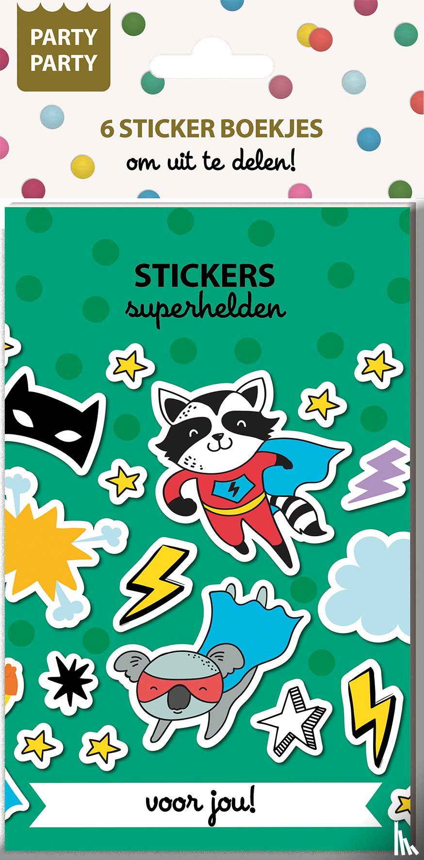 Interstat - Party Party 6 Sticker boekjes - Superhelden