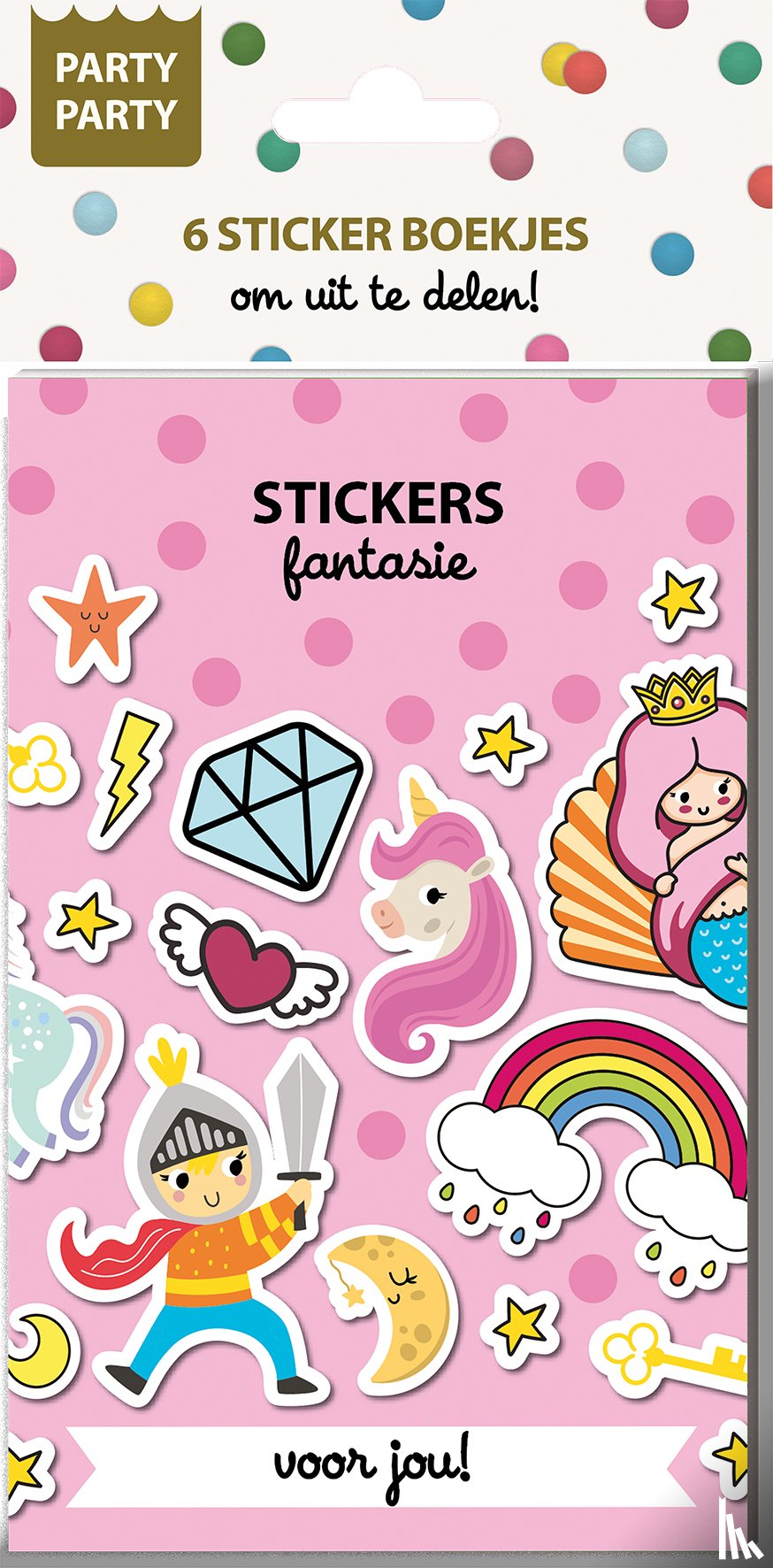 Interstat - Party Party 6 Sticker boekjes - Fantasie