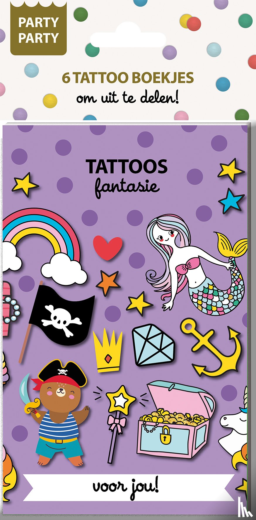Interstat - Party Party 6 Tattoo boekjes - Fantasie